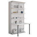 Compatto LSG - Twin Revolving Murphy Bed Bookcase with Desk