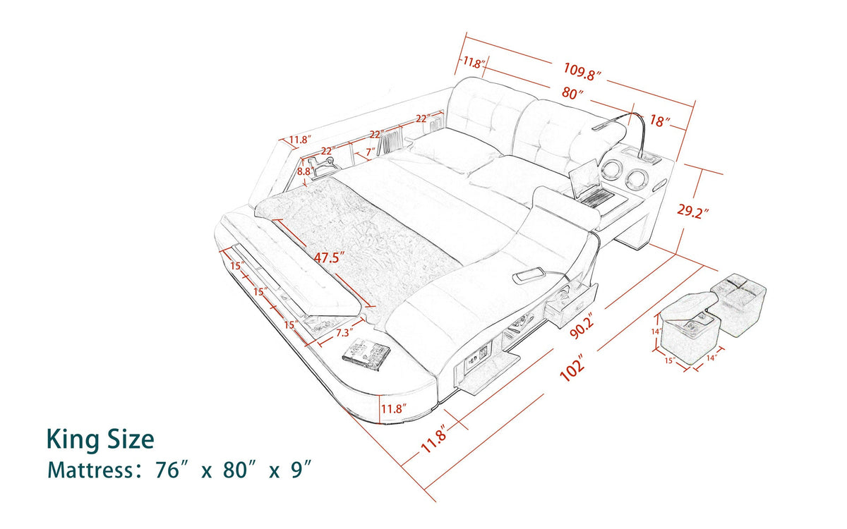 Ariana Multifunctional Smart Bed