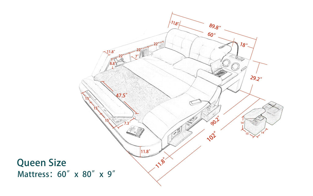 Ariana Multifunctional Smart Bed