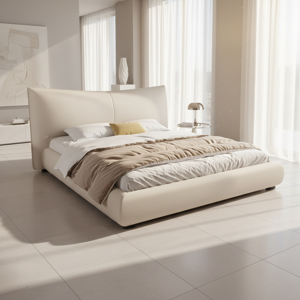 Lavelle Leather Upholstered Bed