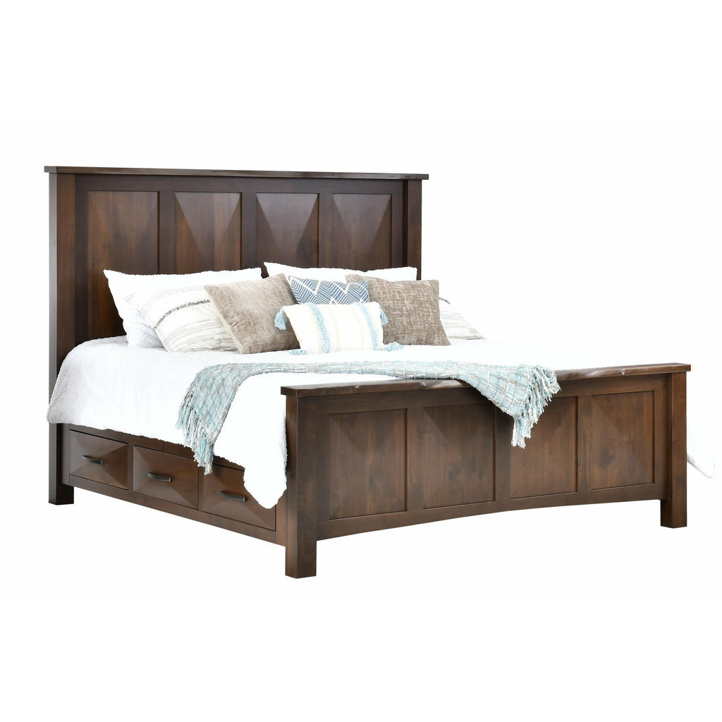 Atley Live Edge 5pc Set w/ Storage Bed