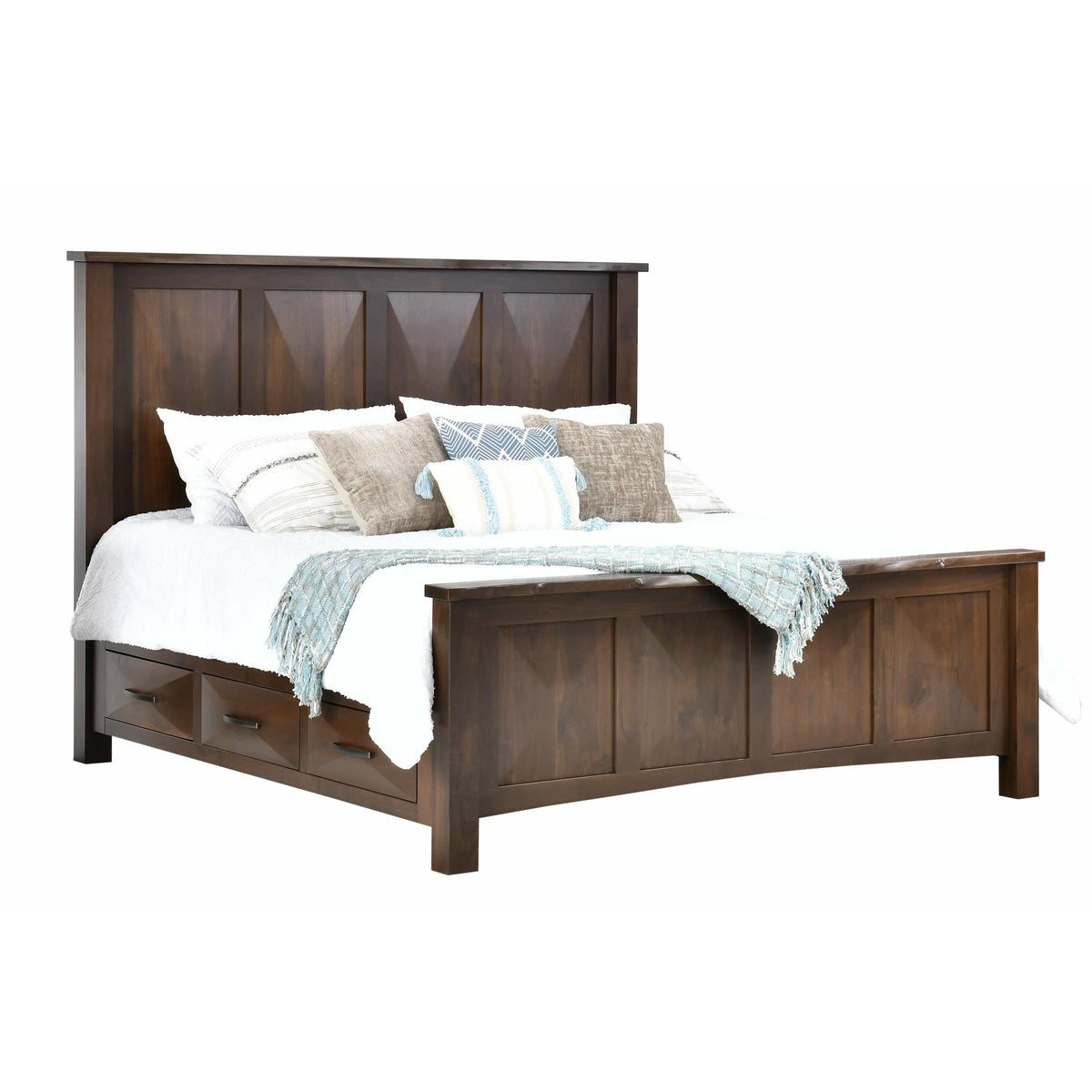 Atley Live Edge 5pc Set w/ Storage Bed