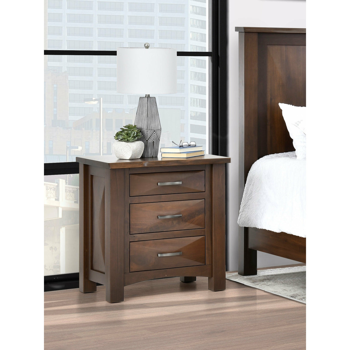 Atley Live Edge 5pc Set w/ Storage Bed