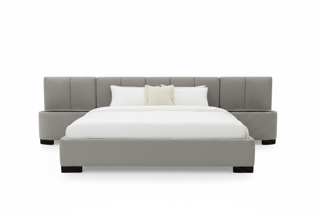Verona Upholstered Bed  With Nightstand